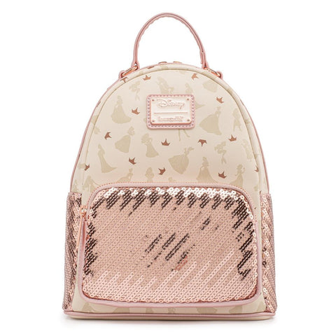 Loungefly Disney Ultimate Princess AOP Sequin Mini Ruksak
