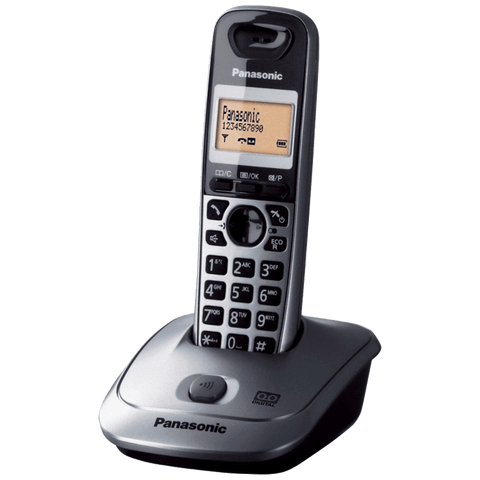 Panasonic telefon bežični, DECT/GAP, 1.4&quot; display 1.4, metalik siva, KX-TG2511FXM