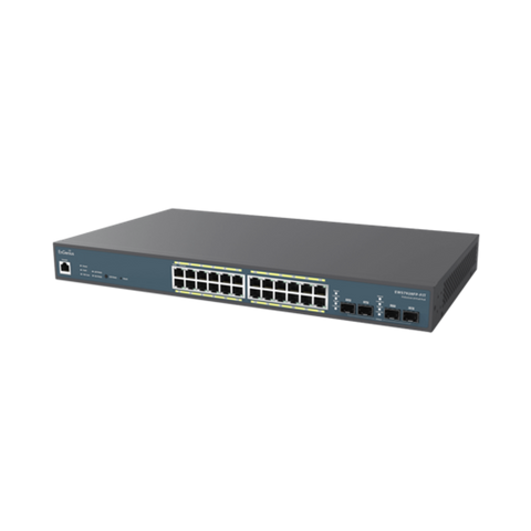 24-portni GbE PoE Switch s 410W i 4xSFP L2 19&quot;