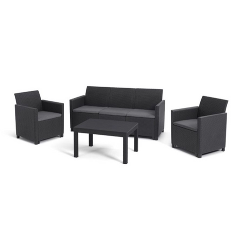 Keter vrtna garnitura Claire, set trosjed+2 stolice+Orlando stol CU 252698