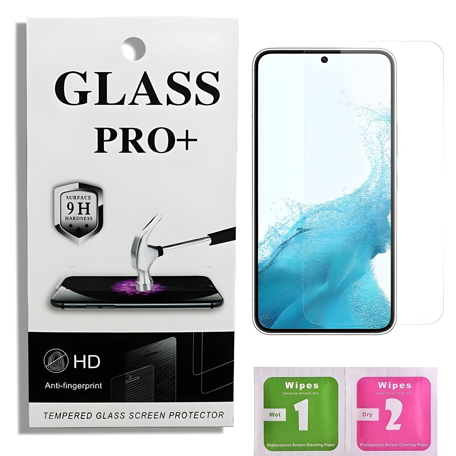 Prémično zaštitno staklo 9D Izmael za Samsung Galaxy S22 - Prozirna KP23104