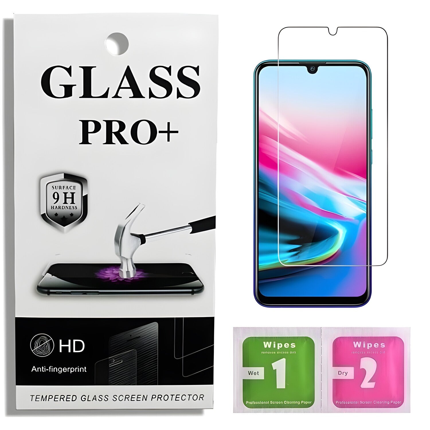Prémično zaštitno staklo 9D Izmael za Honor 7X - Prozirna KP23204
