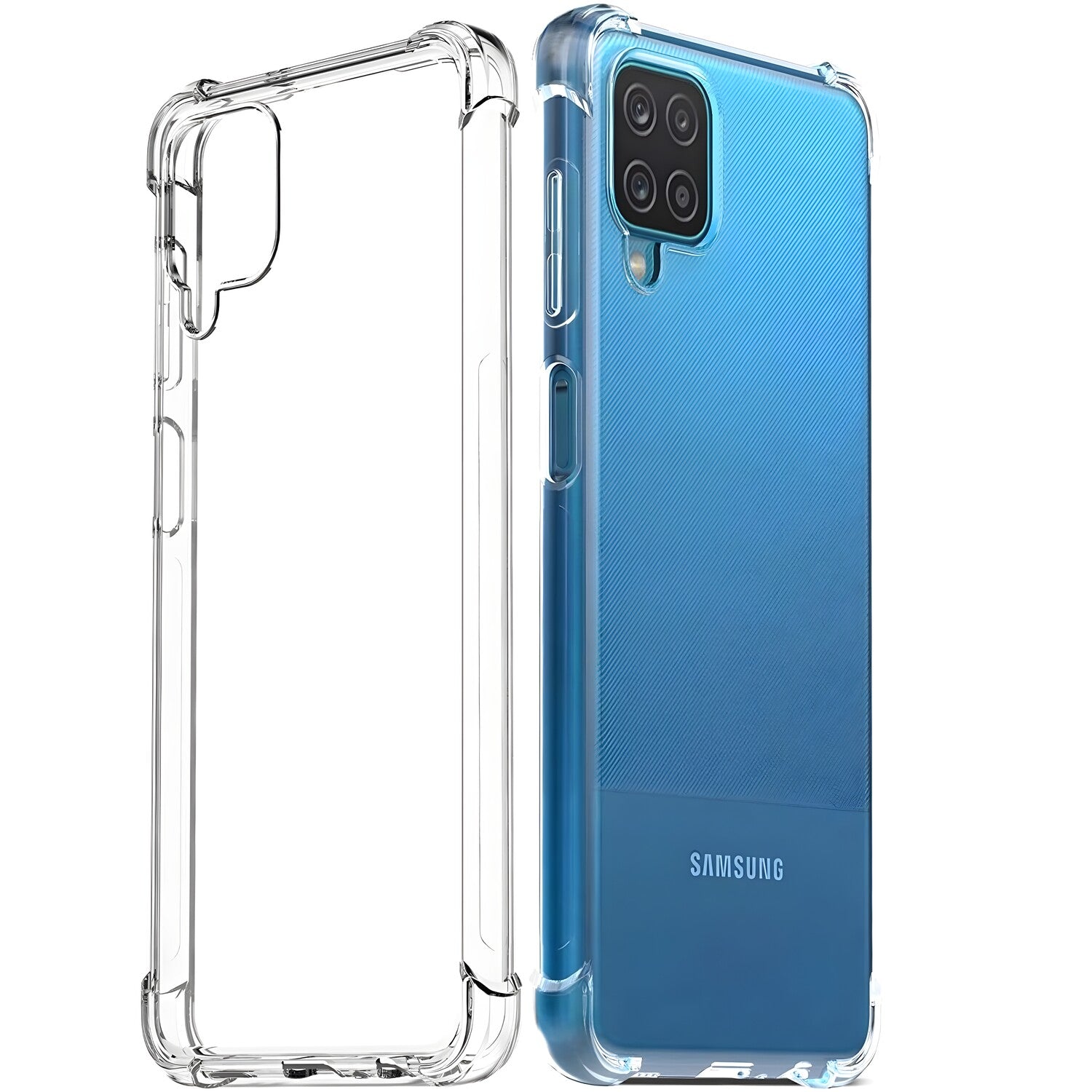 Silikonska futrola s ojačanim rubovima za Samsung Galaxy A22 5G - Prozirna KP23611