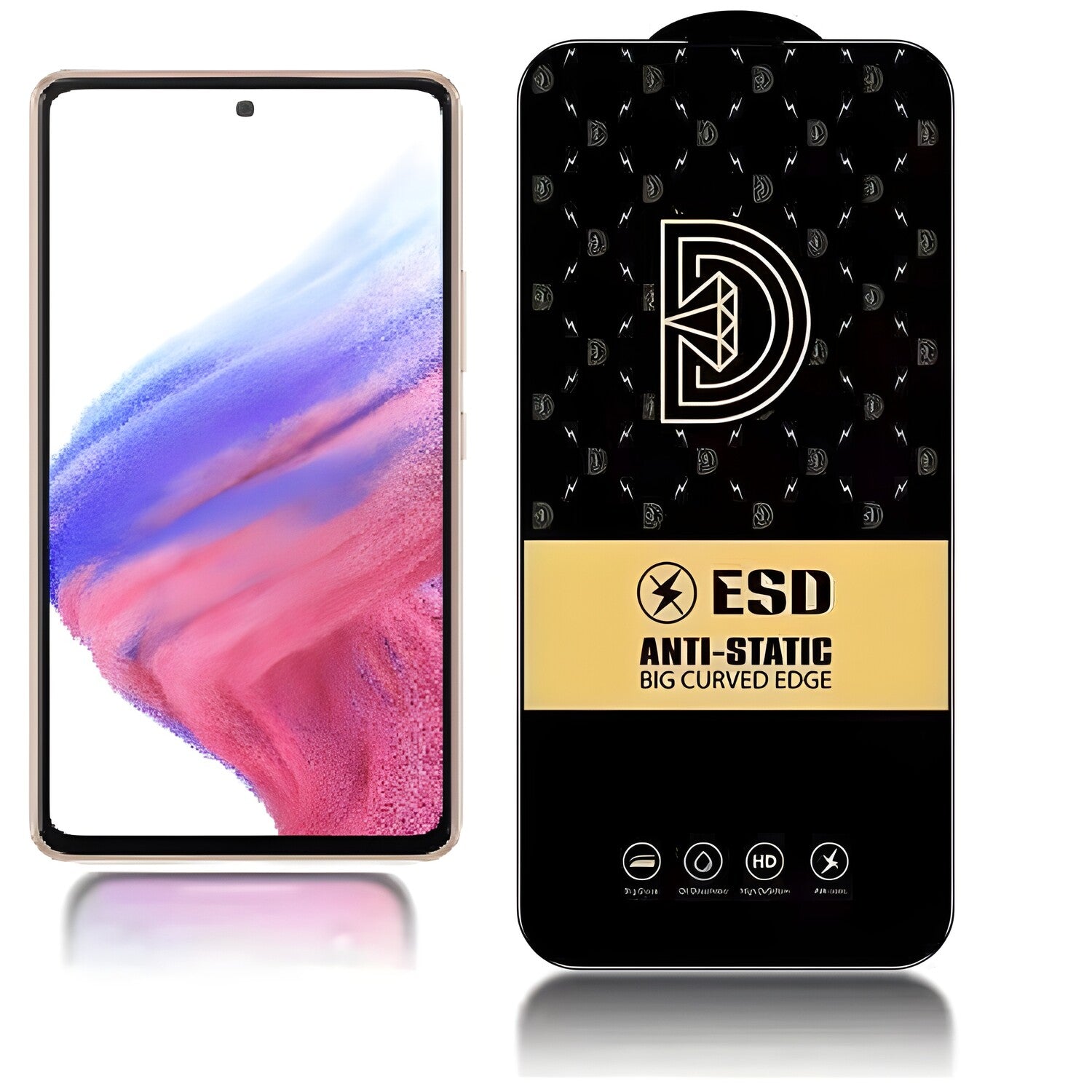 Diamond antistatičko kaljeno staklo za Samsung Galaxy A53 5G - Crna KP24209