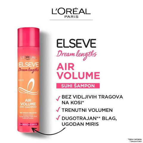 L&#39;Oreal Paris Elseve Dream Long ŠAMPON ZA SUHO PRANJE KOSE 200ML