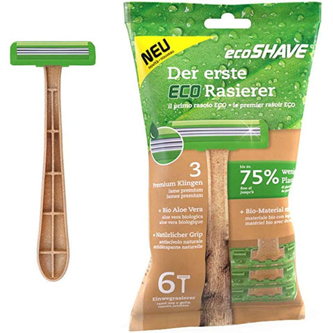 ecoSHAVE jednokratne britvice za muškarce, 6 kom/pakiranju