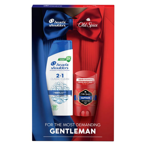 Poklon paket: šampon Head &amp; Shoulders 2u1 Classic Clean i dezodorans Old Spice Captain