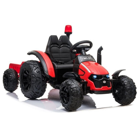 Traktor na akumulator s prikolicom HZB-200 - crveni