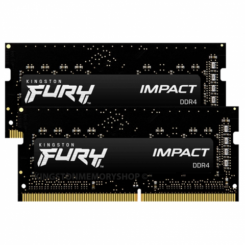 Kingston memorija Fury Impact SO-DIMM 32GB (2x16GB), DDR4 3200MHz, CL20, KF432S20IBK2/32