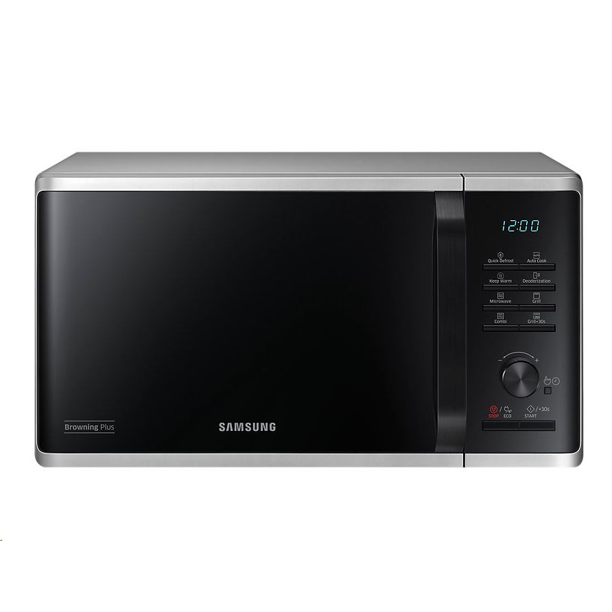 Samsung MG23K3515AS mikrovalna pećnica Radna ploča Gril mikrovalne 23 L 800 W Crno, Srebro