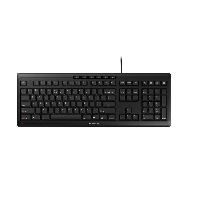 CHERRY STREAM tipkovnica USB QWERTY US Engleski Crno