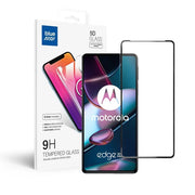Blue Star kaljeno staklo sa okvirom za – Motorola Edge 30 Pro crno