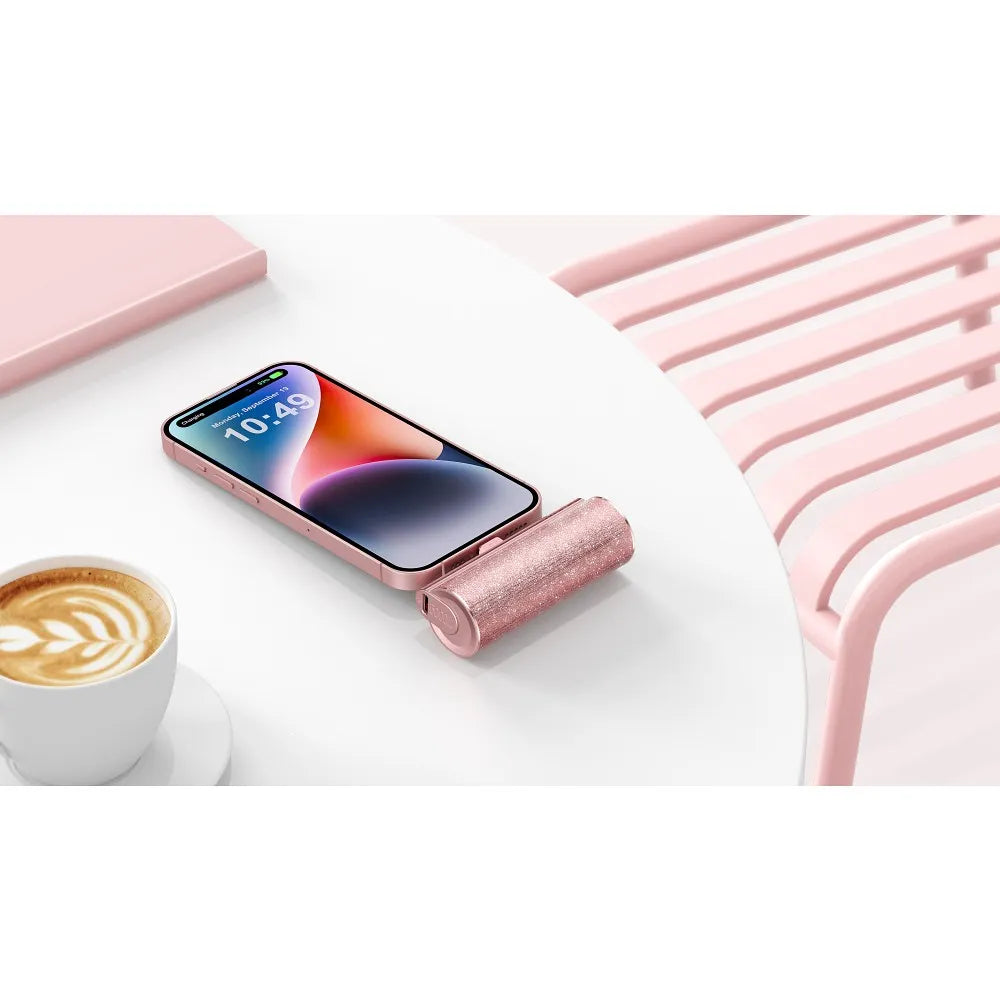 VEGER powerbank 5.000 mAh s ugrađenim Type C PD QC3.0 konektorom PlugOn - pink