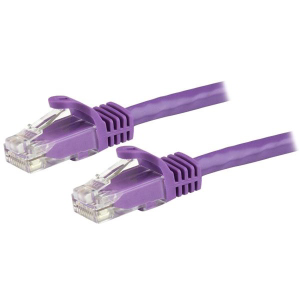 StarTech.com N6PATC50CMPL kabel za umrežavanje Ljubičasto 0,5 m Cat6 U/UTP (UTP)