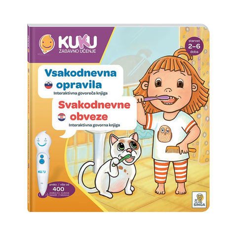 Interaktivna knjiga Kuku - Svakodnevne obaveze (bez olovke)