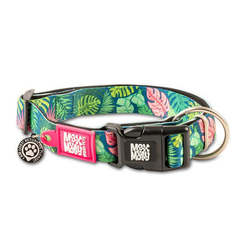 Max&amp;Molly Ogrlica Smart ID Tropical, M – 2 cm x 34-55 cm