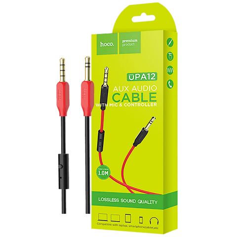 hoco. Audio kabel 3.5 mm sa mikrofonom, dužina 1.0 metar - UPA12 AUX MIC