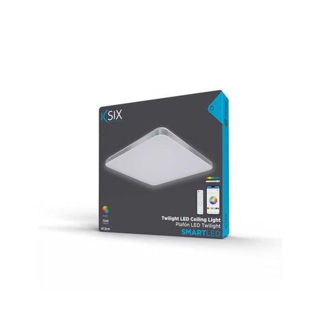 KSIX, Twilight SmartLED stropna svjetiljka, RGBIC + CCT, 47,5 cm, 7.700 lm, 70 W