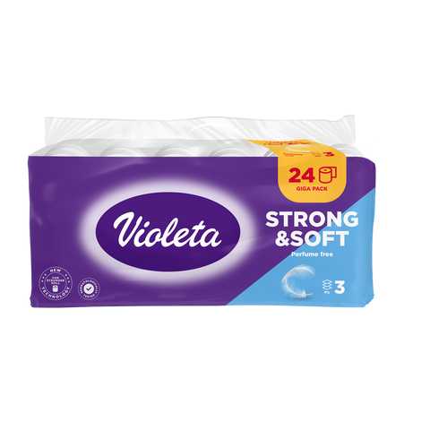 Violeta toaletni papir 24/1 3 sloja PURE&amp;STRONG XXL