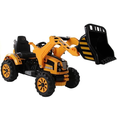 Traktor na akumulator s korpom - žuti