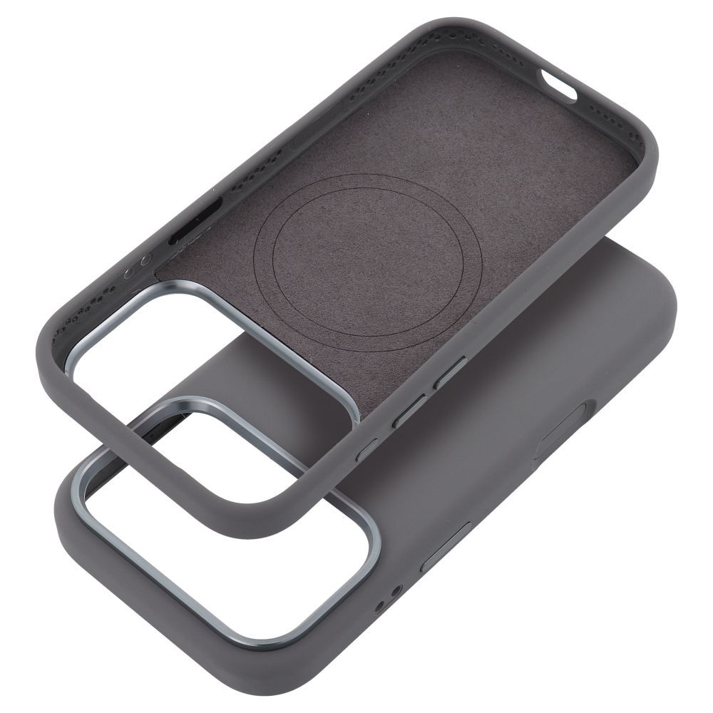 iPhone 17 Pro Max Forcell F-Protect Frame Premium maska kompatibilna s MagSafeom – siva