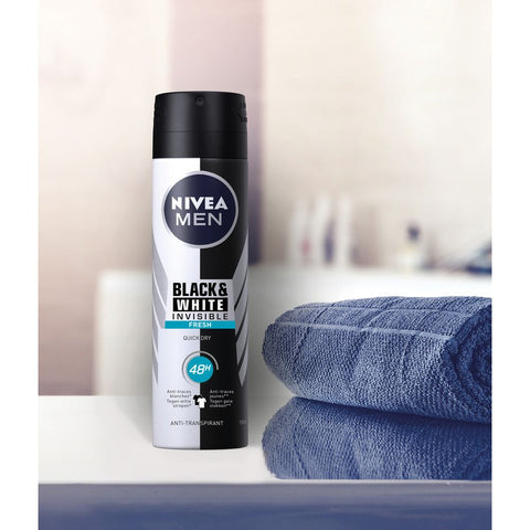 NIVEA Men Dezodorans Invisible for Black &amp; White Fresh 150 ml