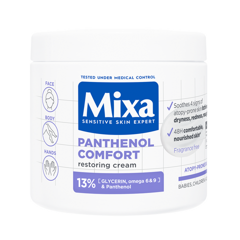 Mixa Panthenol Comfort umirujuća krema za kožu sklonu atopiji 400ml