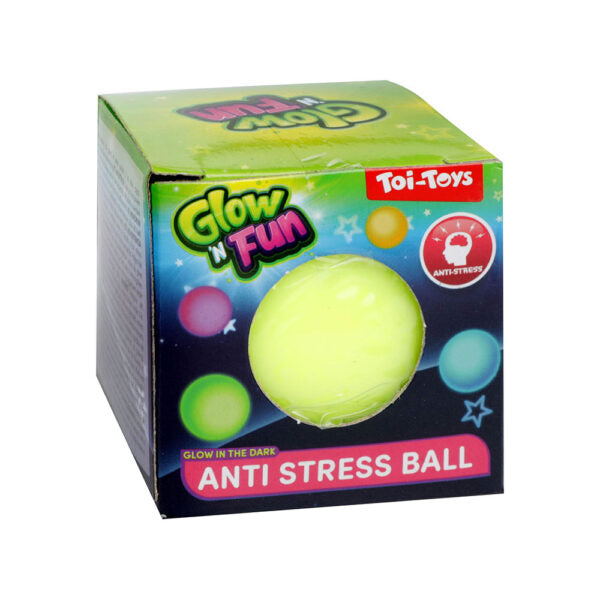 Antistres loptica Glow and Fun Zelena
