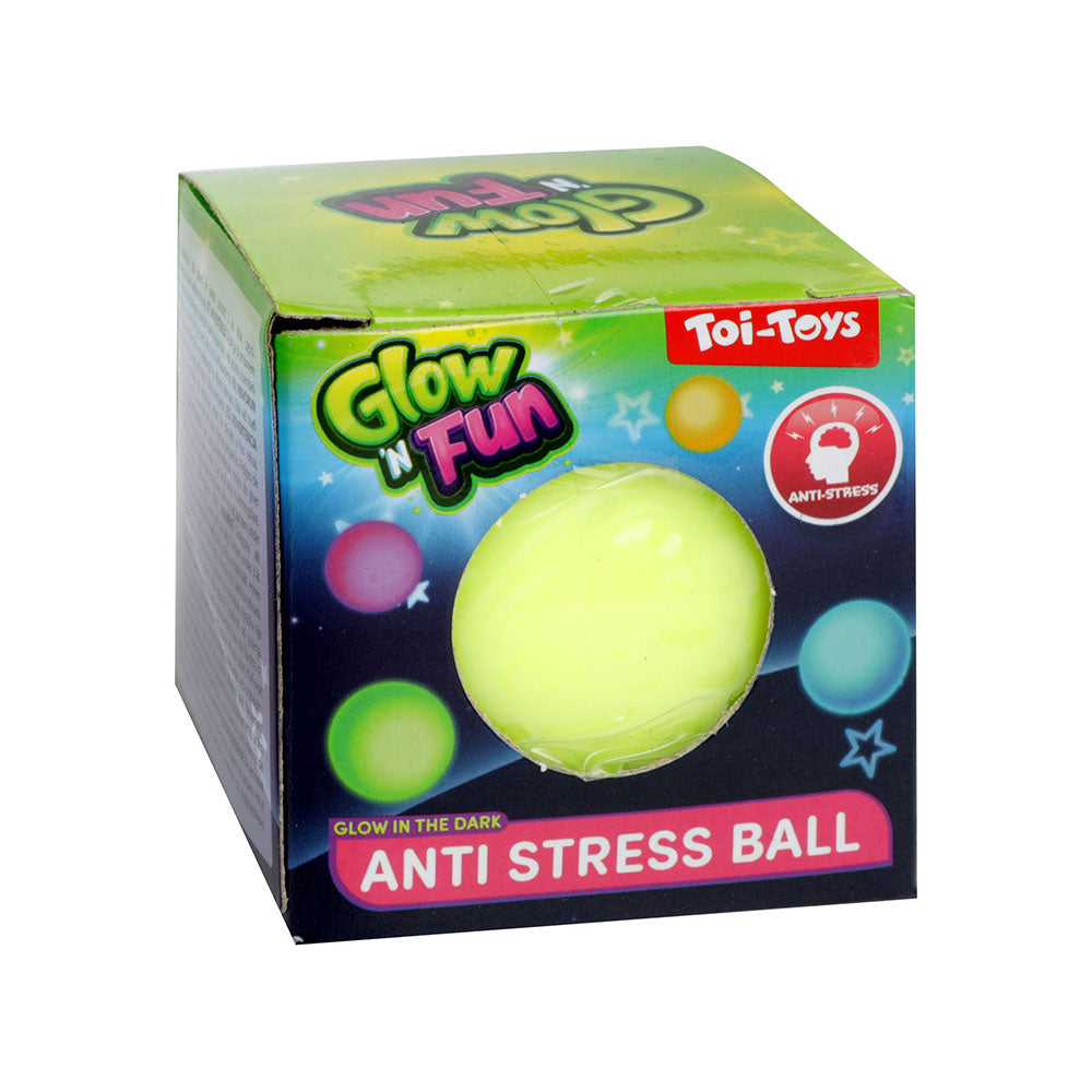 Antistres loptica Glow and Fun Zelena