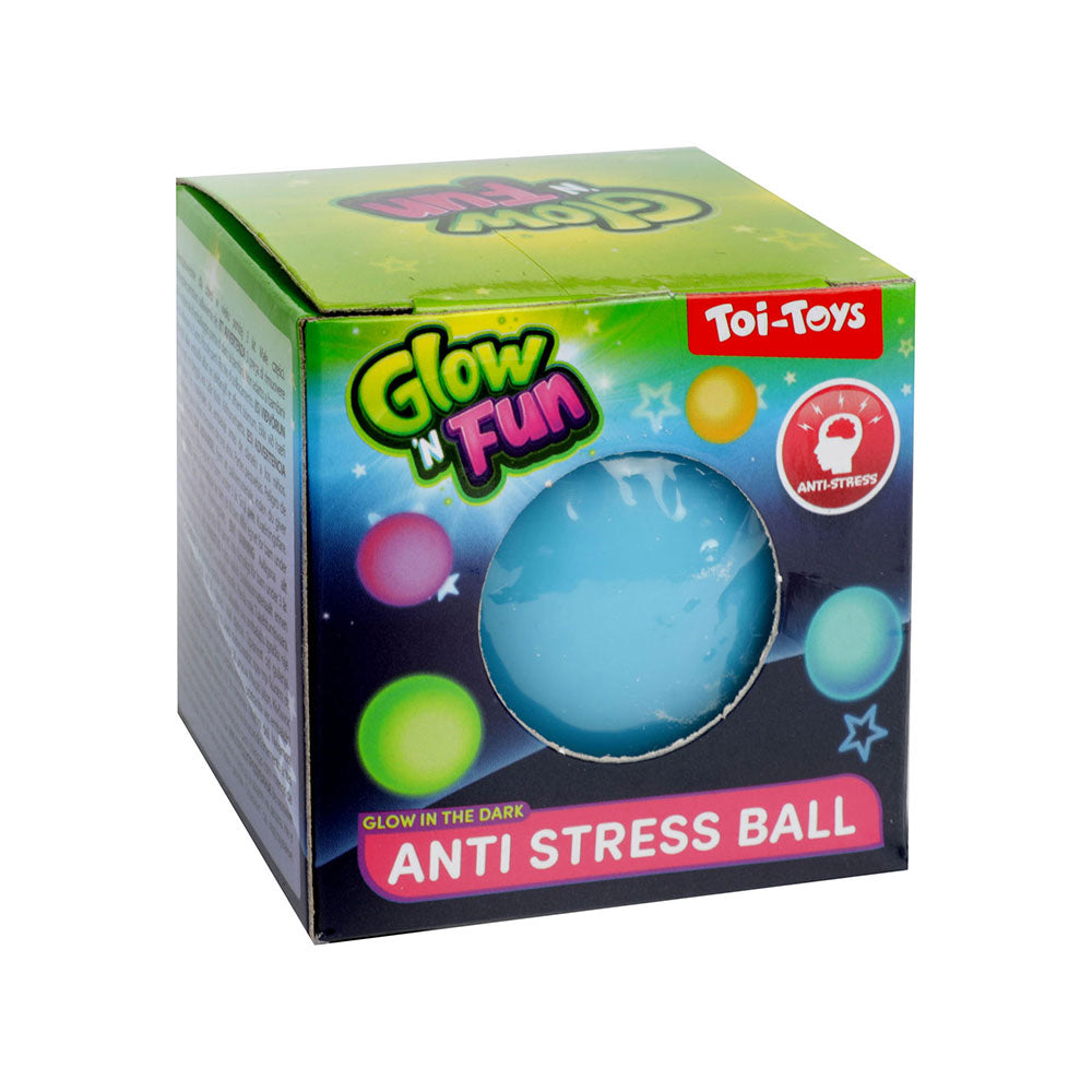 Antistres loptica Glow and Fun Zelena