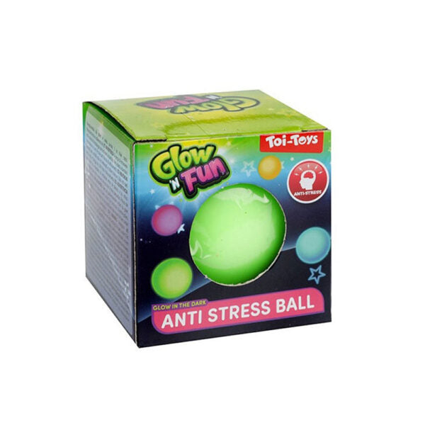 Antistres loptica Glow and Fun Zelena