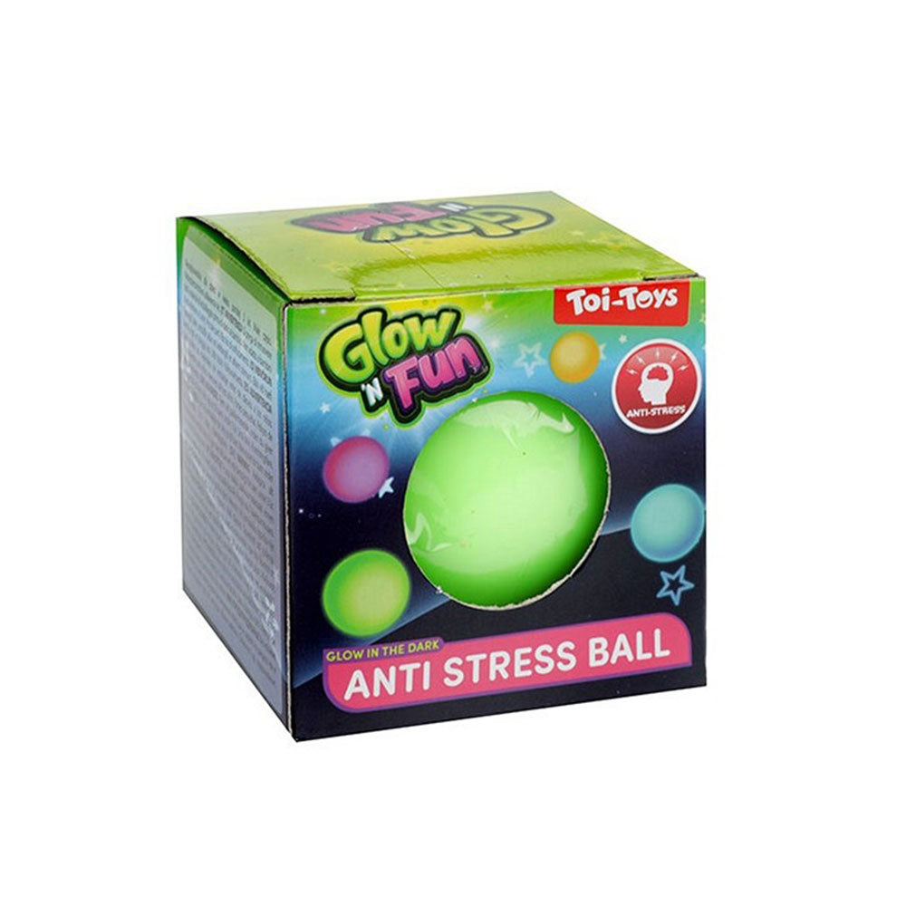 Antistres loptica Glow and Fun Zelena