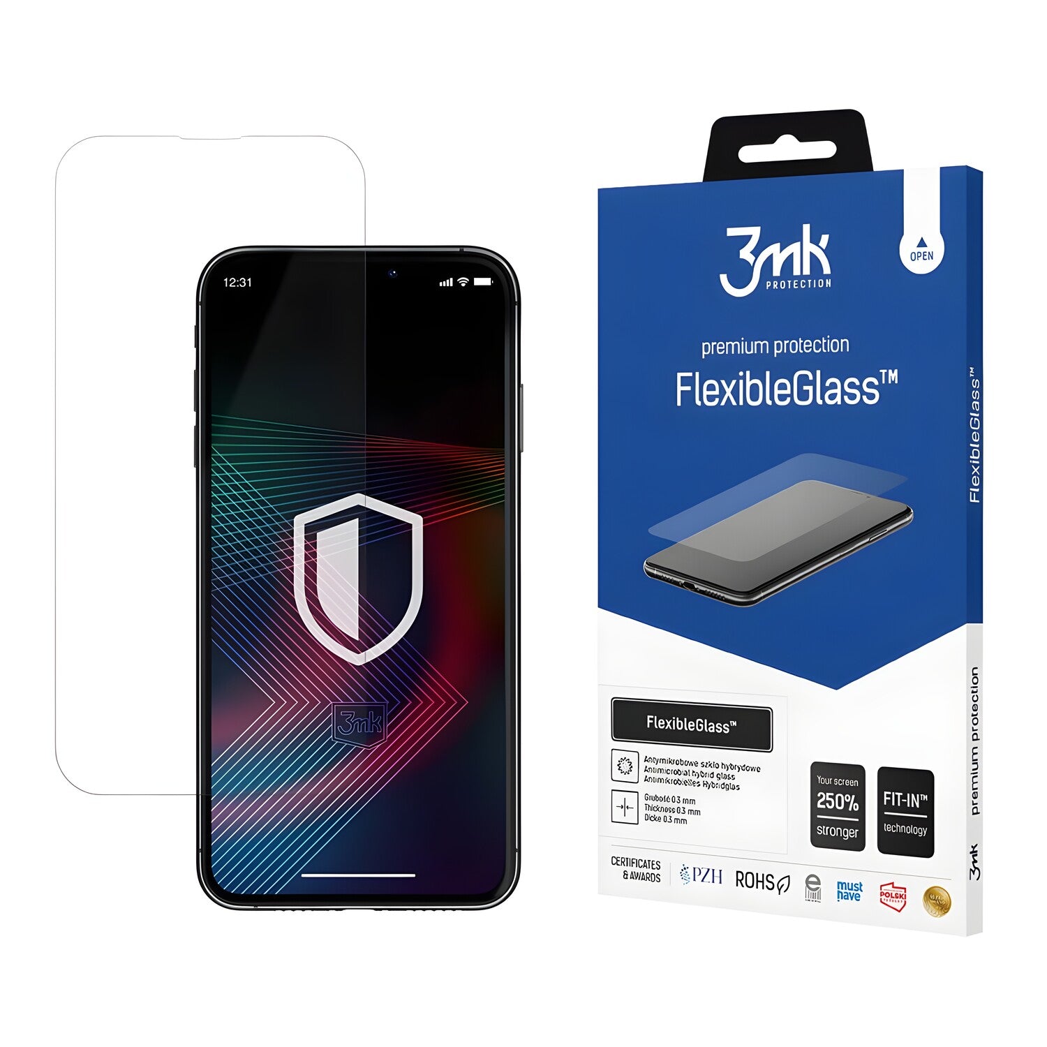 Zaštitno hibridno staklo 3mk FlexibleGlass za Apple iPhone 14 Plus/iPhone 14 Pro Max - Prozirna KP22703
