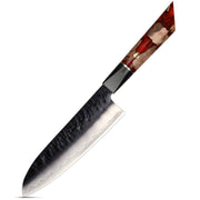 Damaskovski kuhinjski nož AR-37337 - Santoku / Crvena KP37337