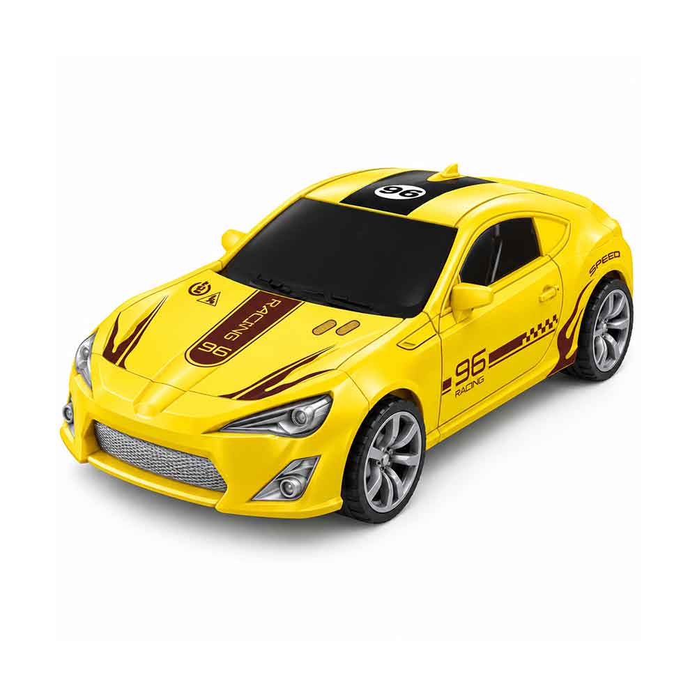 Auto na frikcijski pogon DIY Puzzle Car – set za sastavljanje, 4 boje Žuta