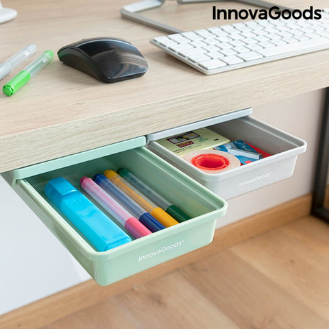 Set dodatnih ljepljivih ladica za stol Underalk InnovaGoods Paket od 2 kom.