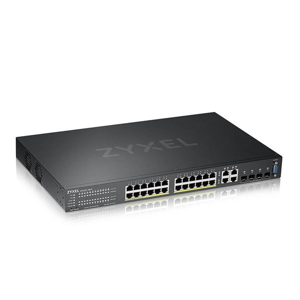 Zyxel GS2220-28HP-EU0101F mrežni prekidač Upravljano L2 Gigabit Ethernet (10/100/1000) Podrška za napajanje putem Etherneta (PoE) Crno
