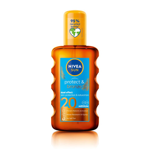 NIVEA SUN PROTECT &amp; BRONZE ulje u spreju SPF20 200 ml