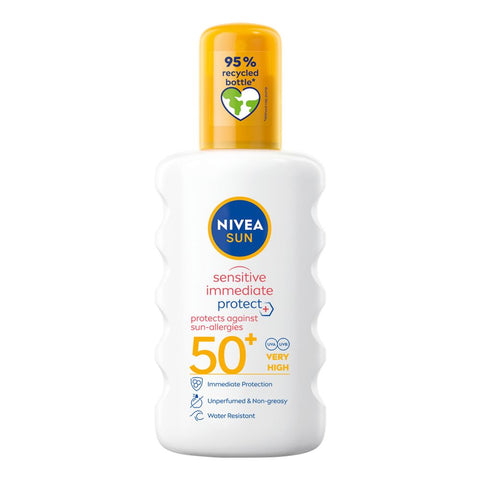 NIVEA SUN SENSITIVE IMMEDIATE PROTECT sprej za zaštitu od alergije na sunce SPF50+ 200 ml