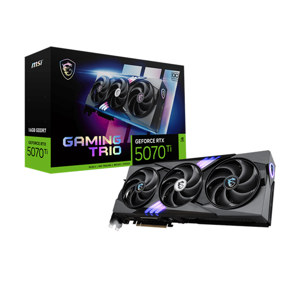 MSI GAMING GeForce RTX 5070 Ti 16G TRIO OC NVIDIA 16 GB GDDR7