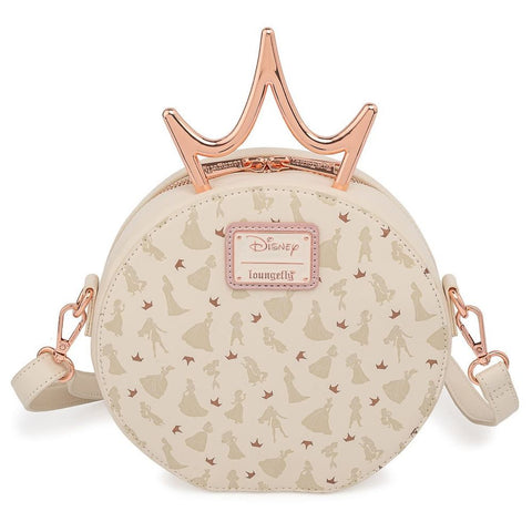 Loungefly Disney Ultimate Princess Metal Crown Cross Body Torba