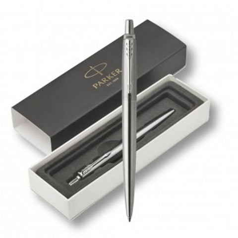 Olovka kemijska Parker Jotter stainless steel CT, vrh medium, plava tinta