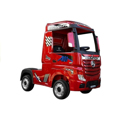 Kamion na akumulator Mercedes Actros 4x4 MP4- crveni/lakirani