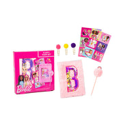 Barbie plišani dnevnik s pom pom dodacima i naljepnicama