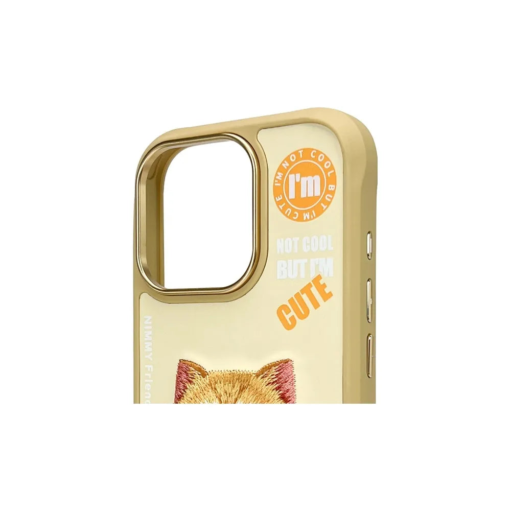 NIMMY COOL & CUTE 2.0 maskica s motivom mačke za iPhone 16 Pro Max - khaki