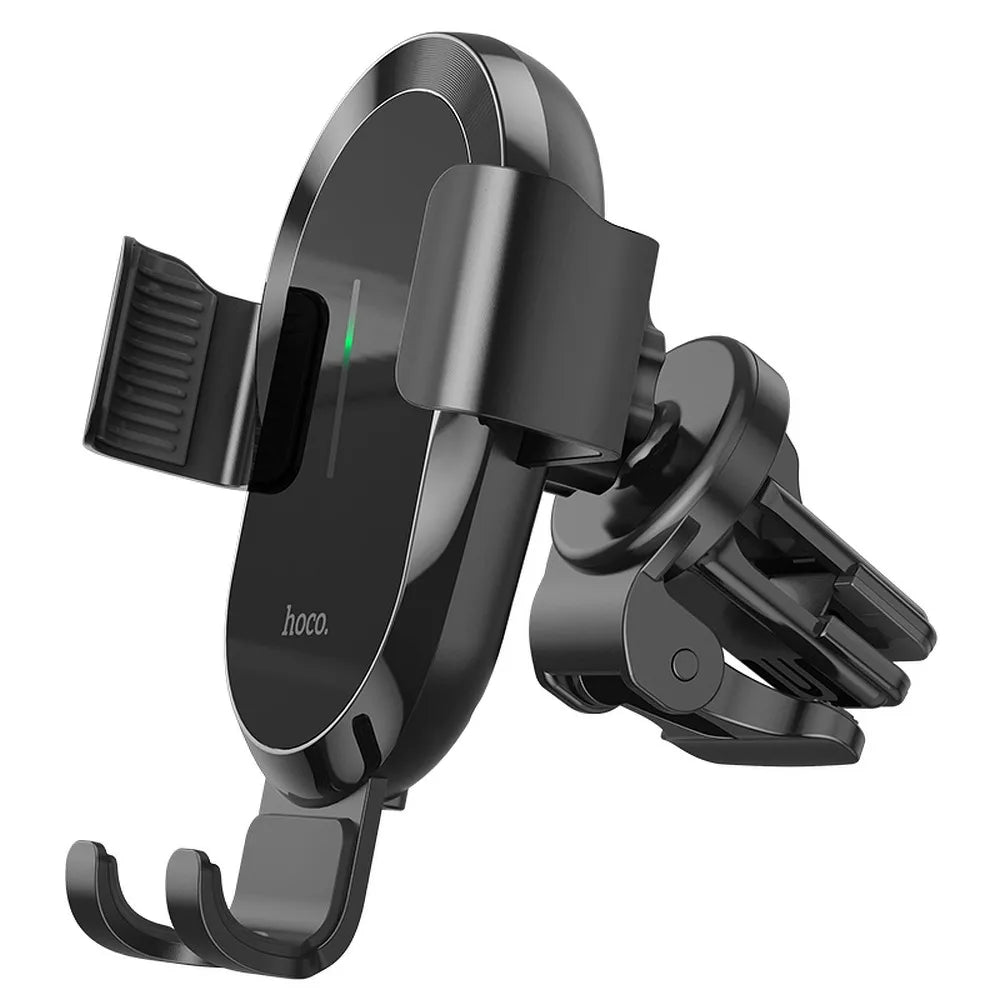 HOCO auto držač s bežičnim punjenjem na ventilacijski otvor 15W CA105 crni