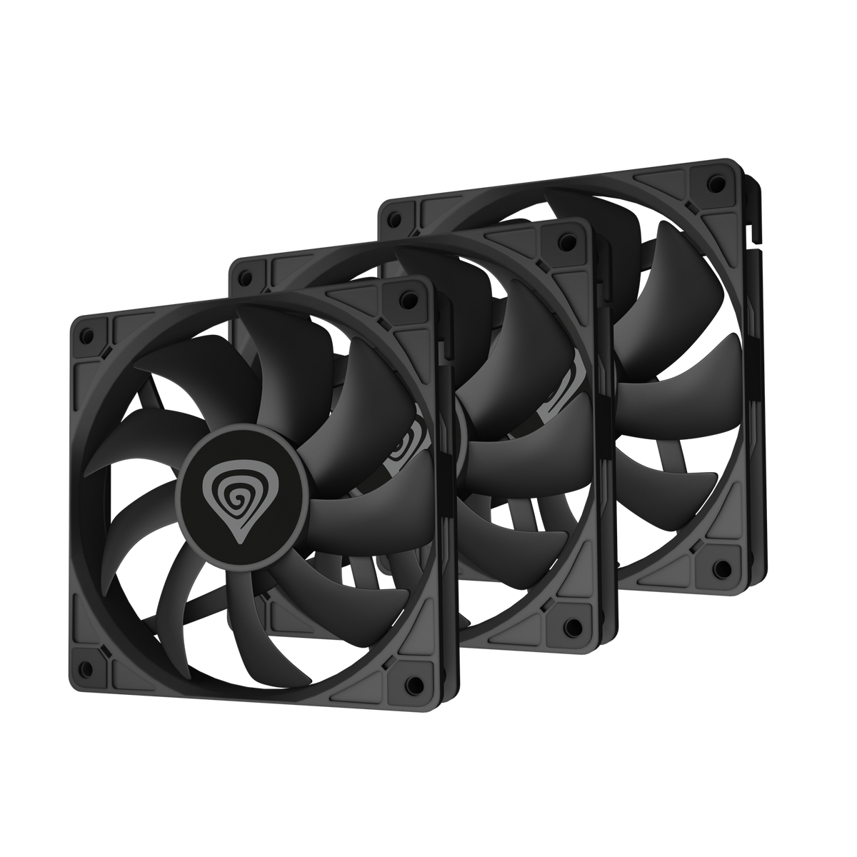 GENESIS Oxal 120 Kućište računala Ventilator 12 cm Crno 3 kom