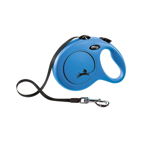Flexi Vodilica za pse New Classic L do 50 kg Traka 8 m Plava