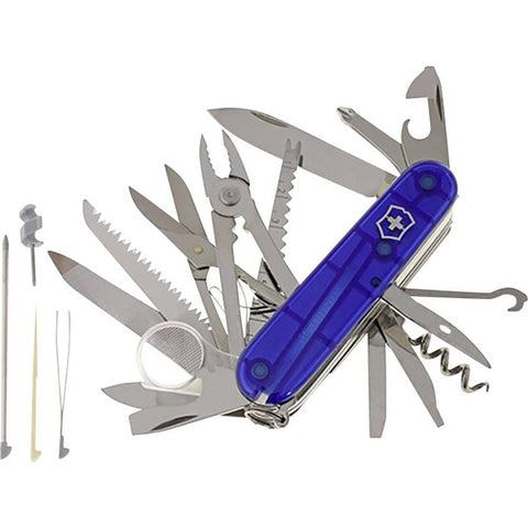Victorinox SwissChamp 1.6795.T2 švicarski džepni nož Broj funkcija 33 plava (prozirna) boja