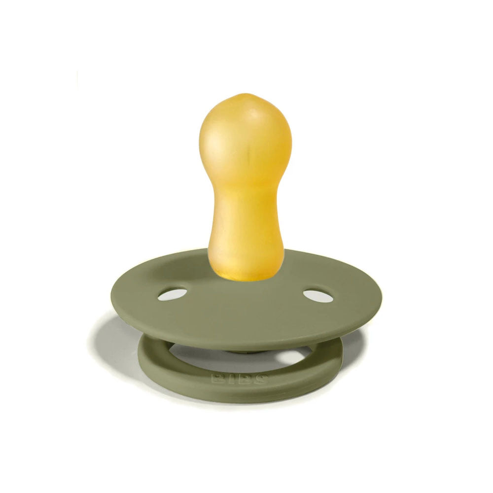 BIBS Colour dude (okrugle) - Honey Bee/Olive  (vel.1)